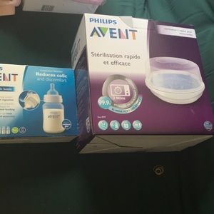 Baby bottle and sterilizer